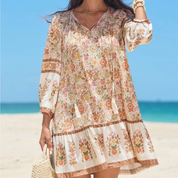 Floral Beach Cover-Up Dress - Picture 5 of 10